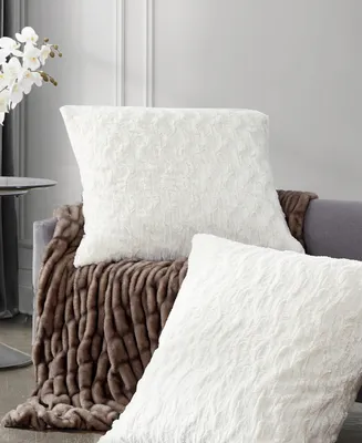 Karl Lagerfeld Paris Soft and Warm Heavenly Decorative Pillow Set, 26"x26"