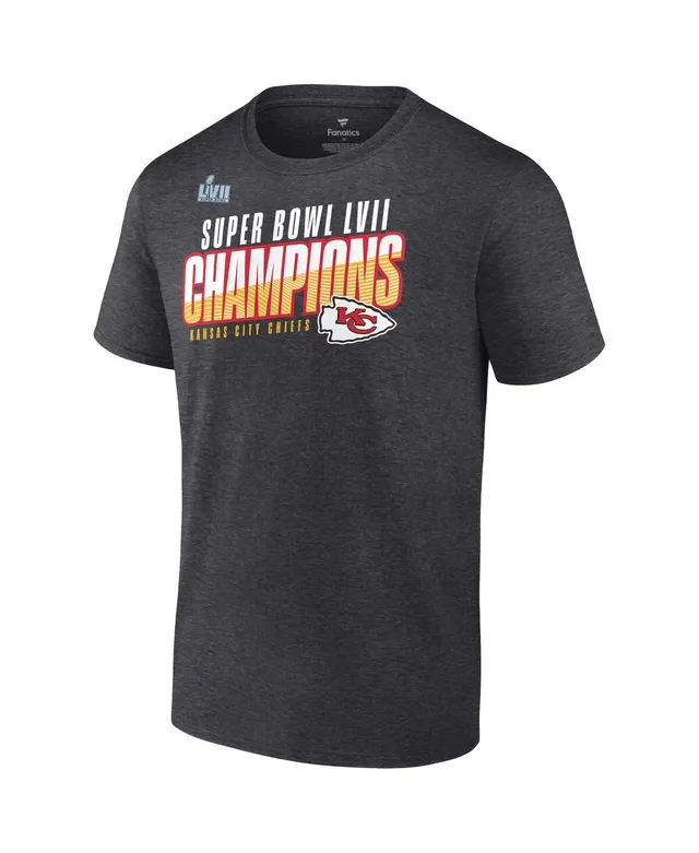 Kansas City Chiefs Fanatics Branded Women's Super Bowl LVII Champions Plus  Size Victory Formation T-Shirt - Heather Charcoal