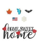 Glitzhome 24" L Metal "Home Sweet Home" Wall Decor