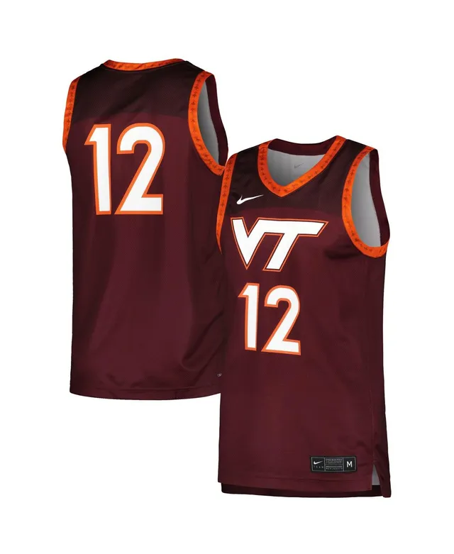 Men's Nike #1 White Virginia Cavaliers Replica Basketball Jersey