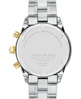 Movado Men's Calendoplan S Swiss Quartz Chronograph Two Tone Stainless Steel Watch 42mm - Two