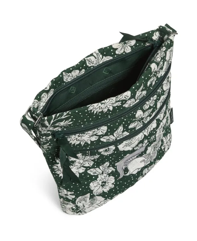 Vera Bradley Michigan State Spartans Rain Garden Front-Zip Wristlet