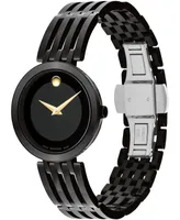 Movado Women's Esperanza Swiss Quartz Black Pvd Watch 28mm