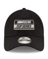 Men's New Era Black Nascar Cup Series Logo Enzyme Washed 9TWENTY Adjustable Hat