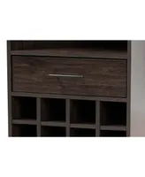 Baxton Studio Trenton Modern and Contemporary 45.25" Finished Wood 1-Drawer Wine Storage Cabinet