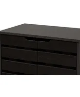 Baxton Studio Ernest Modern and Contemporary 38.4" Finished Wood 2-Door Shoe Storage Cabinet