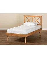 Baxton Studio Galvin Modern and Contemporary Twin Size Finished Wood Platform Bed