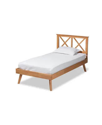 Baxton Studio Galvin Modern and Contemporary Twin Size Finished Wood Platform Bed