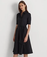 Lauren Ralph Lauren Petite Elbow-Sleeve Shirtdress