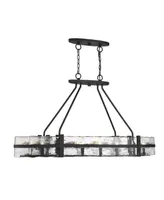 Savoy House Hudson 10-Light Oval Chandelier in Matte Black