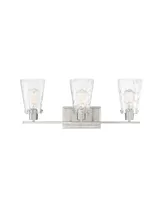 Savoy House Vaughan 3-Light Bathroom Vanity Light in Satin Nickel