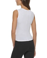 Dkny Sport Women's Rib-Knit Twist-Hem Tank