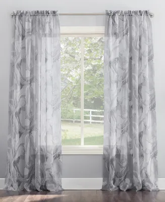 No. 918 Cristo Crushed Sheer Voile Rod Pocket Curtain Panel