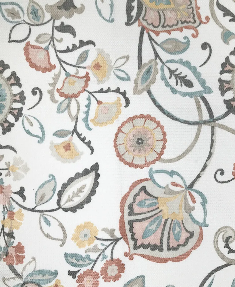 No. 918 Signy Jacobean Pattern Semi-Sheer Rod Pocket Kitchen Curtain Valance, 54" x 14"