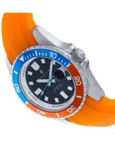 Nautis Men Interceptor Rubber Watch - Orange, 43mm