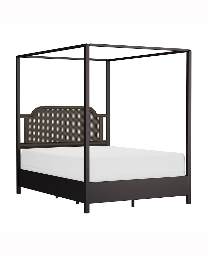 Hillsdale 84" Wood and Metal Melanie Furniture Queen Canopy Bed
