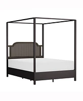 Hillsdale 84" Wood and Metal Melanie Furniture Queen Canopy Bed