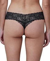 Women's Obsessed Super Soft Low Rise Lace Thong 3Pack