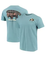 Men's Blue Colorado Buffaloes Canoe Local Comfort Colors T-shirt