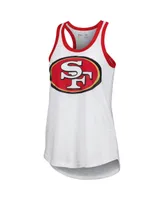 Women's G-iii 4Her by Carl Banks White San Francisco 49ers Tater Tank Top