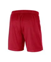 Men's Nike x LeBron James Scarlet, Gray Ohio State Buckeyes Reversible Performance Shorts