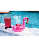 PoolCandy Glitter Flamingo Drink Float 2 Piece Pack Set