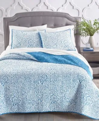 Charter Club Painted Floral Cotton Quilts Created For Macys