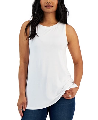 Style & Co Petite Boat-Neck Layering Sleeveless Tank Top, Created for Macy's