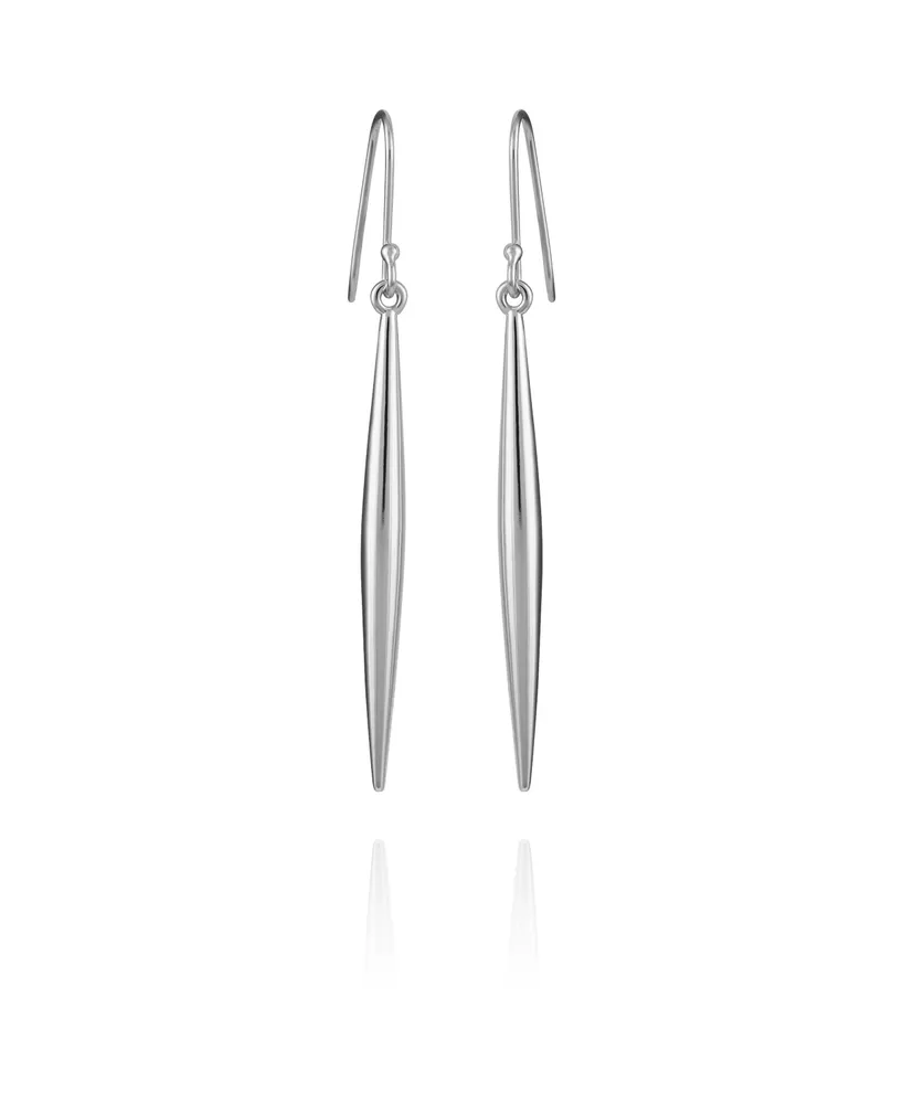 Vince Camuto Silver-Tone Linear Spear Drop Earrings