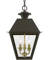 Livex Wentworth 3 Light Outdoor Large Pendant Lantern