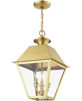 Livex 3 Light Outdoor Large Pendant Lantern