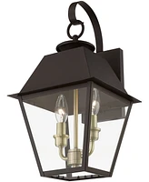 Livex Wentworth 2 Light Outdoor Medium Wall Lantern