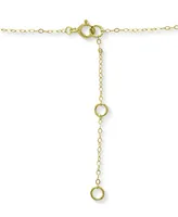 Giani Bernini Cubic Zirconia Mom Heart Pendant Necklace in 18k Gold-Plated Sterling Silver, 16" + 2" extender, Created for Macy's