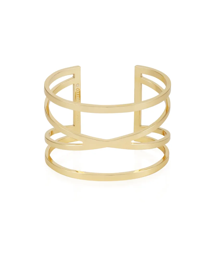 Vince Camuto Gold-Tone Twisted Double Cuff Bracelet