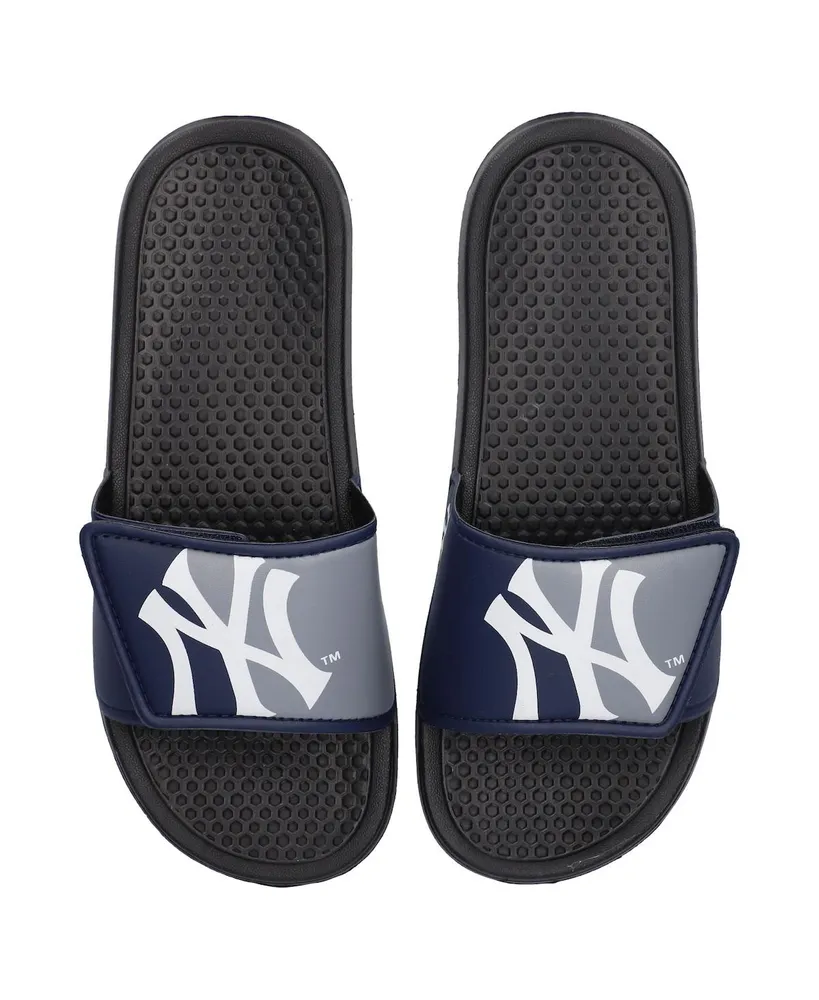 Youth Boys and Girls Foco New York Yankees Colorblock Big Logo Legacy Slide Sandals