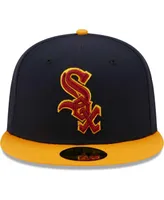 Men's New Era Navy and Gold Chicago White Sox Primary Logo 59FIFTY Fitted Hat