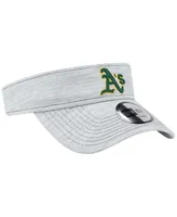 Men's New Era Gray Oakland Athletics Adjustable Visor