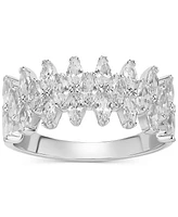 Giani Bernini Cubic Zirconia Marquise Cluster Ring in Sterling Silver, Created for Macy's