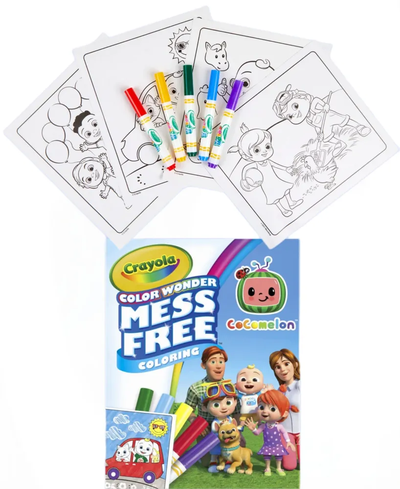 Crayola Color Wonder Cocomelon Series 18 Mess Free Coloring Pages Set