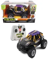 Mean Machines Nkok 2.4 Ghz Rc Reaper Baja Truck Radio Controlled 81802, With Turbo Boost, Purple Yellow, Full Function Rc, Off Roading Racer