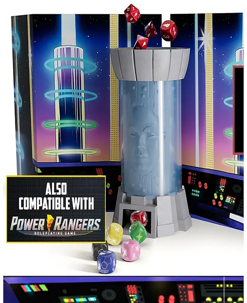 Renegade Game Studios Power Rangers Zordon Dice Tower Gm Screen Compatible with Power Rangers Roleplaying Game Power Rangers Heroes of The Grid, Game