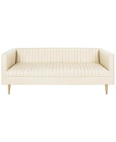 Carmina 70" Channeled Leather Sofa