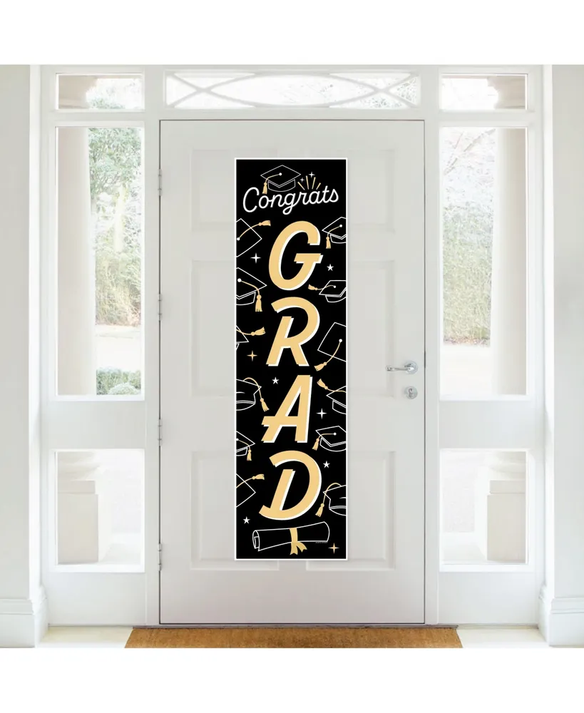Goodbye High School, Hello College Graduation Door Decoration Vertical Banner