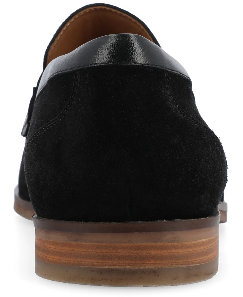Thomas & Vine Men's Hawthorn Apron Toe Tassel Loafer Dress Shoes