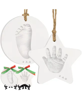 KeaBabies Twinkle Baby Hand and Footprint Kit, Dog Paw Print Kit, Baby Handprint Ornament Kit for Newborn, Babies, Boys, Girls - Multi