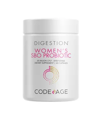 Codeage Women's Sbo Probiotic 50 Billion Cfu + Whole Food Prebiotics Supplement - 60ct