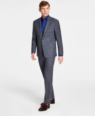 Michael Kors Mens Classic Fit Wool Blend Stretch Suit Separates