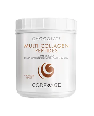 Codeage Keto Collagen Protein Powder Chocolate - Hydrolyzed Multi Collagen Peptides + Mct Oil - 18.17 oz
