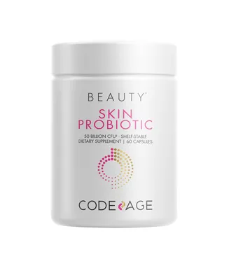 Codeage Skin Probiotics 50 Billion Cfu + Prebiotics Supplement for Men & Women - 60ct