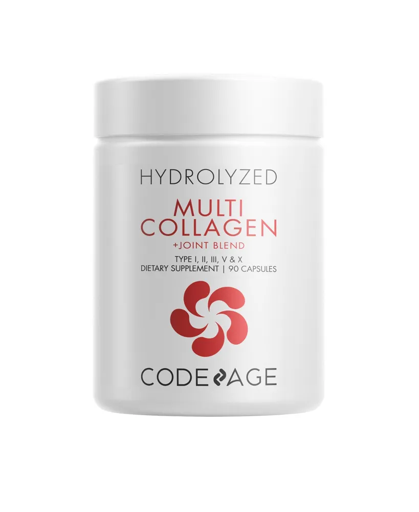 Codeage Multi Collagen Peptides + Joint Blend, Hydrolyzed Collagen Protein, Astaxanthin, Turmeric Supplement - 90ct